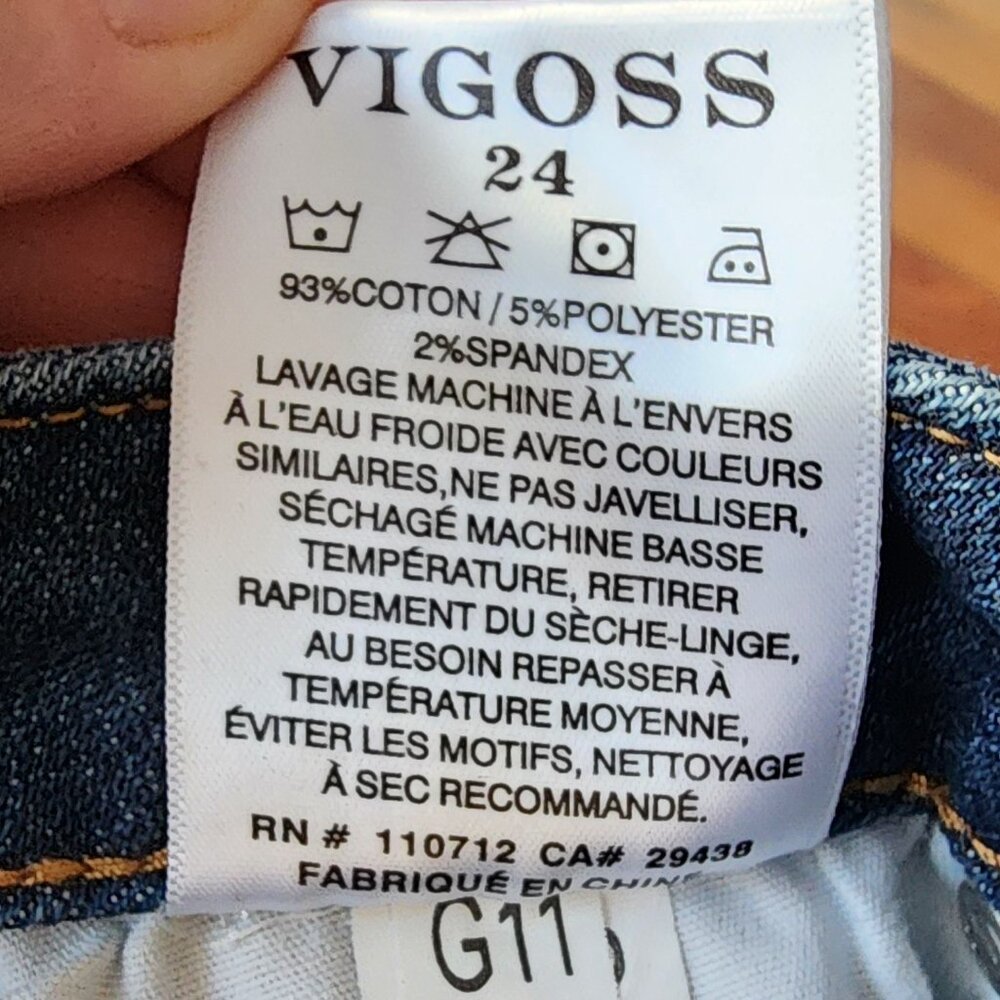 VIGOSS Jagger Boot Cut Faded Wash Jeans Size 24 - Picture 11 of 16